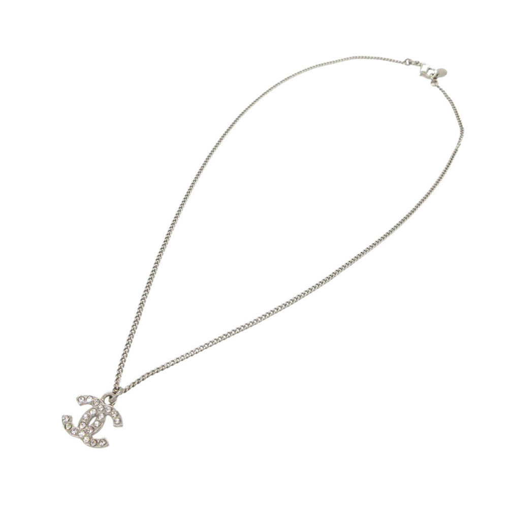 CHANEL Authentic Silver Logo Necklace - Picture 2 of 5